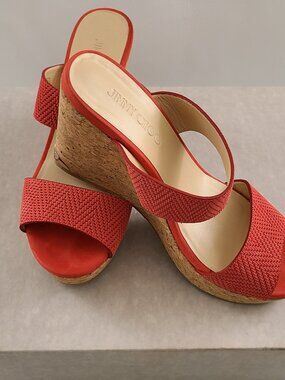 JIMMY SHOO SANDALS , size 39, US 9 .